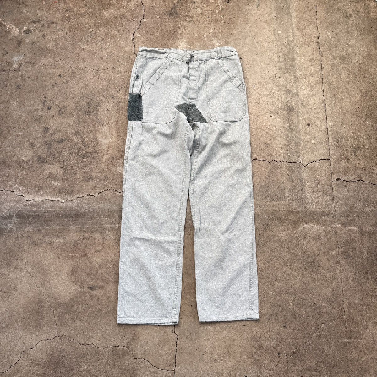 Le Laboureur French work chore vintage fatigue distressed patchwork pants Size US 32 / EU 48 - 1 Thumbnail