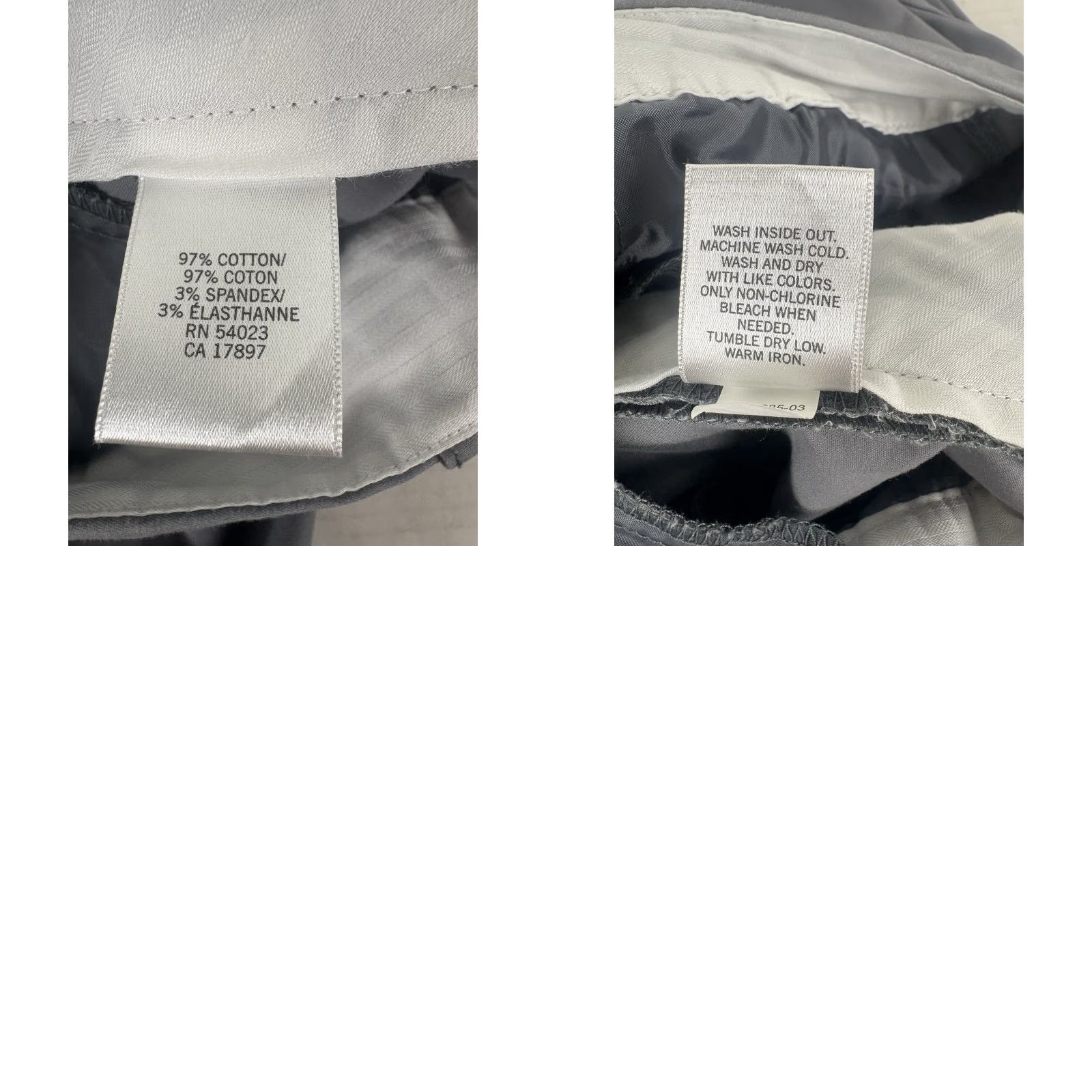 Banana Republic Banana Republic Women's Wide Leg Cuffed Dress Pants Size 8P Gray Cotton Spandex Business Casual Size 30" / US 8 / IT 44 - 8 Thumbnail