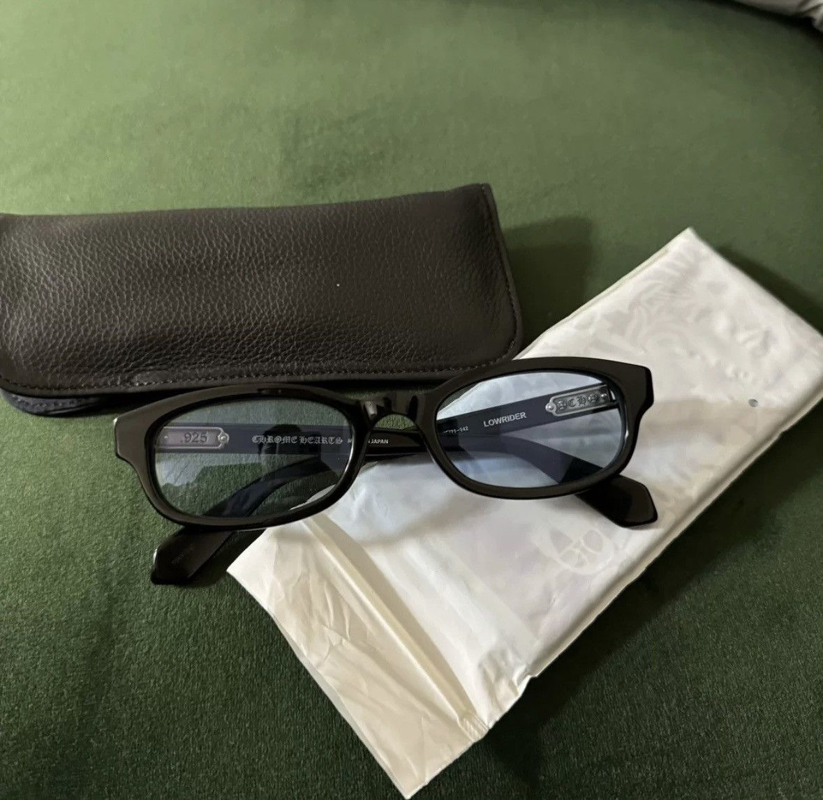 Chrome Hearts Low rider blue tint fuck you sunglasses | Grailed
