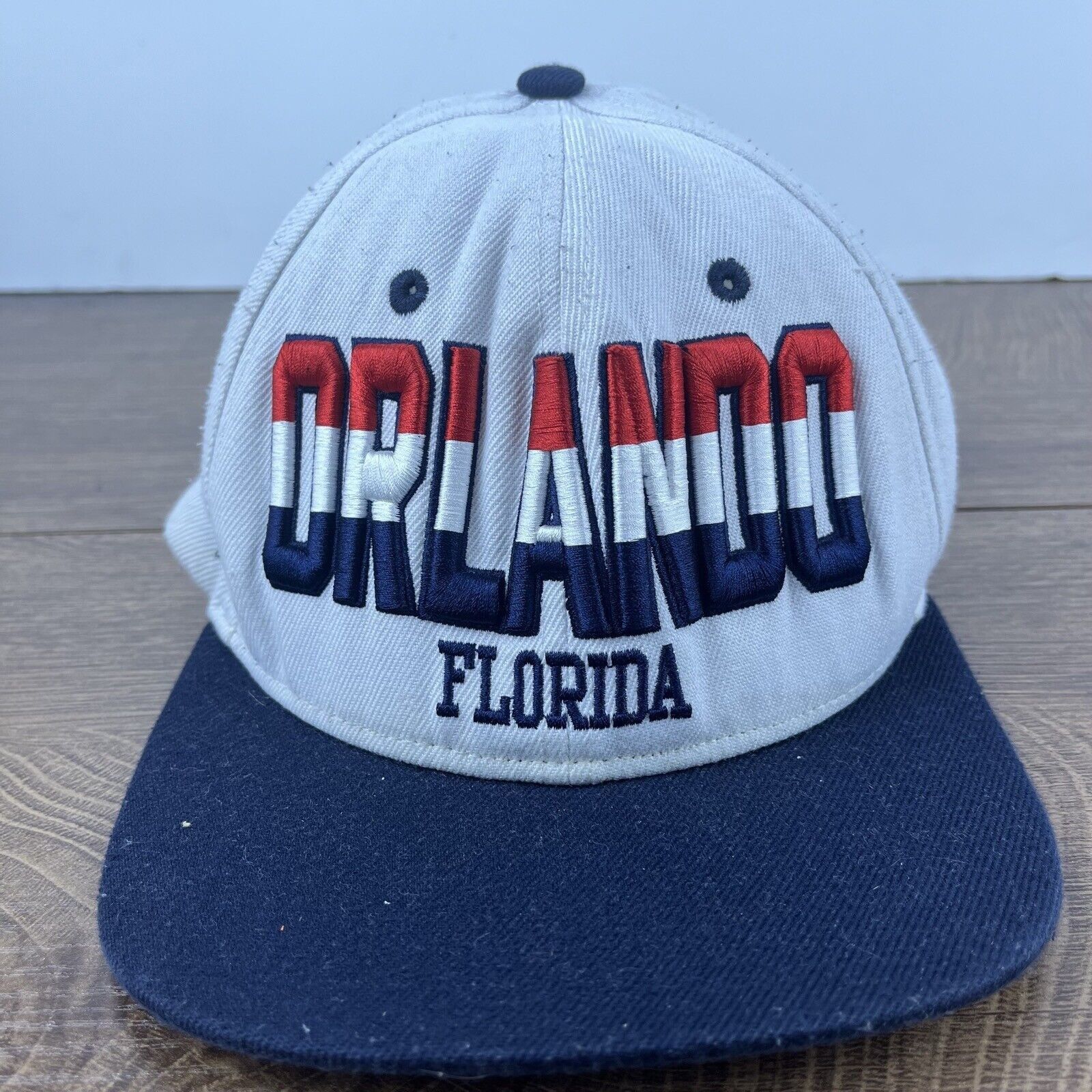 Other Orlando Florida Hat Snapback Adjustable Hat Gray White Adjus Size ONE SIZE - 2 Thumbnail