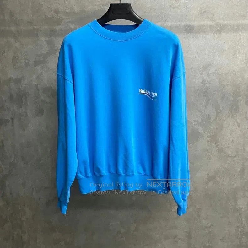 Balenciaga Balenciaga Blue Cola Logo Sweatshirt. Size US XS / EU 42 / 0 - 1 Thumbnail