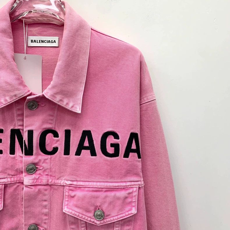 Balenciaga Balenciaga size 34 Pink logo monogrammed embroidered cotto Size US XXS / EU 40 - 3 Thumbnail