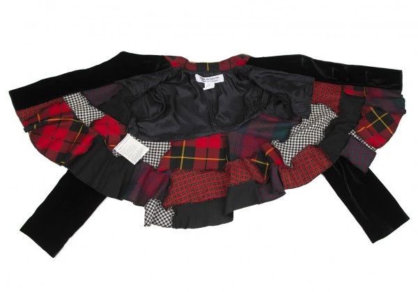 Comme des Garcons Comme Des Garcons Black Vintage Patchwork Velvet Crew Neck Size XS / US 0-2 / IT 36-38 - 8 Thumbnail