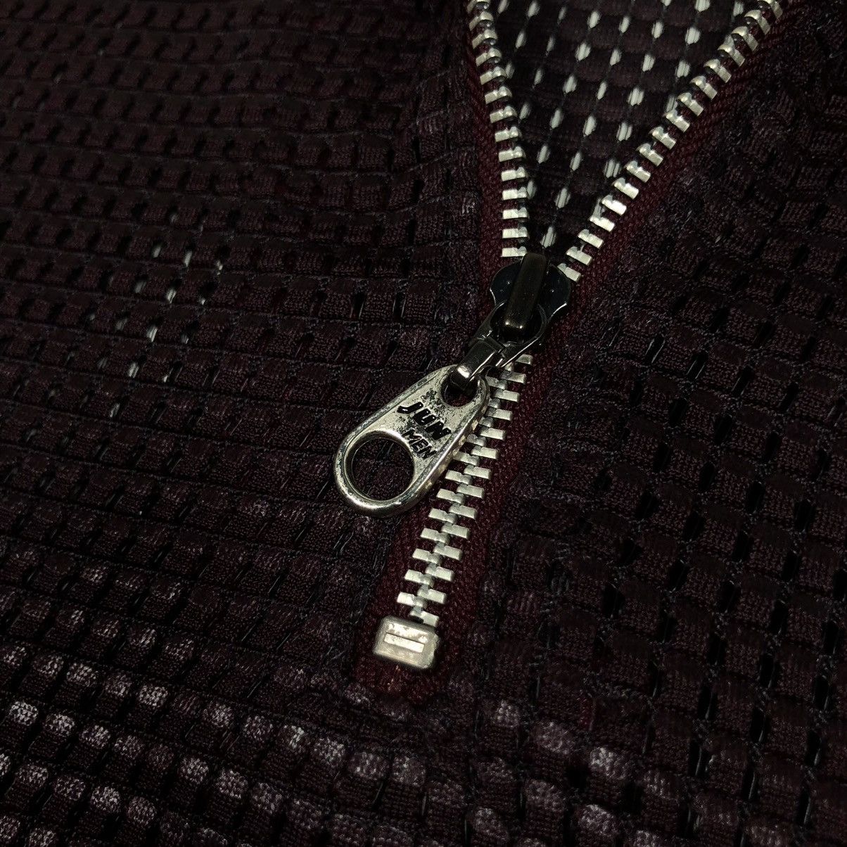 Japanese Brand Vintage 80s Jun Men Woven Transparent Mesh Half Zip Shirt Size US M / EU 48-50 / 2 - 4 Thumbnail