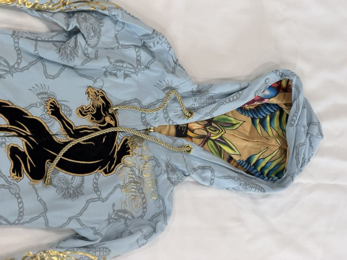 Christian Audigier Christian Audigier Rhinestone Jaguar Power Blue zip up. Size XS / US 0-2 / IT 36-38 - 2 Thumbnail