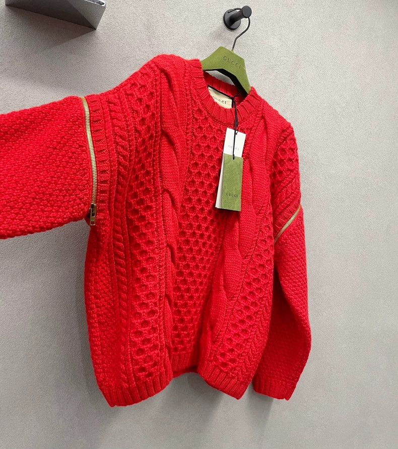 Gucci Gucci Red stitching detachable dual-use sweater 2502-Nextar Size US XS / EU 42 / 0 - 3 Thumbnail