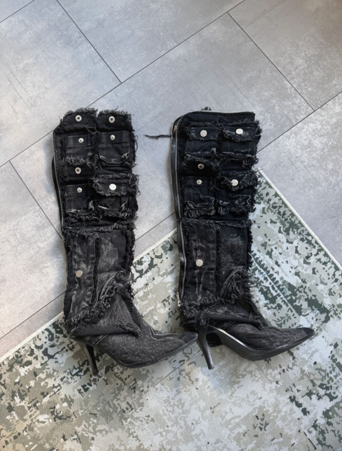 Japanese Brand × No Faith Studios NO FAITH STUDIOUS BOOTS HEELS SHOES Size US 7 / IT 37 - 1 Thumbnail