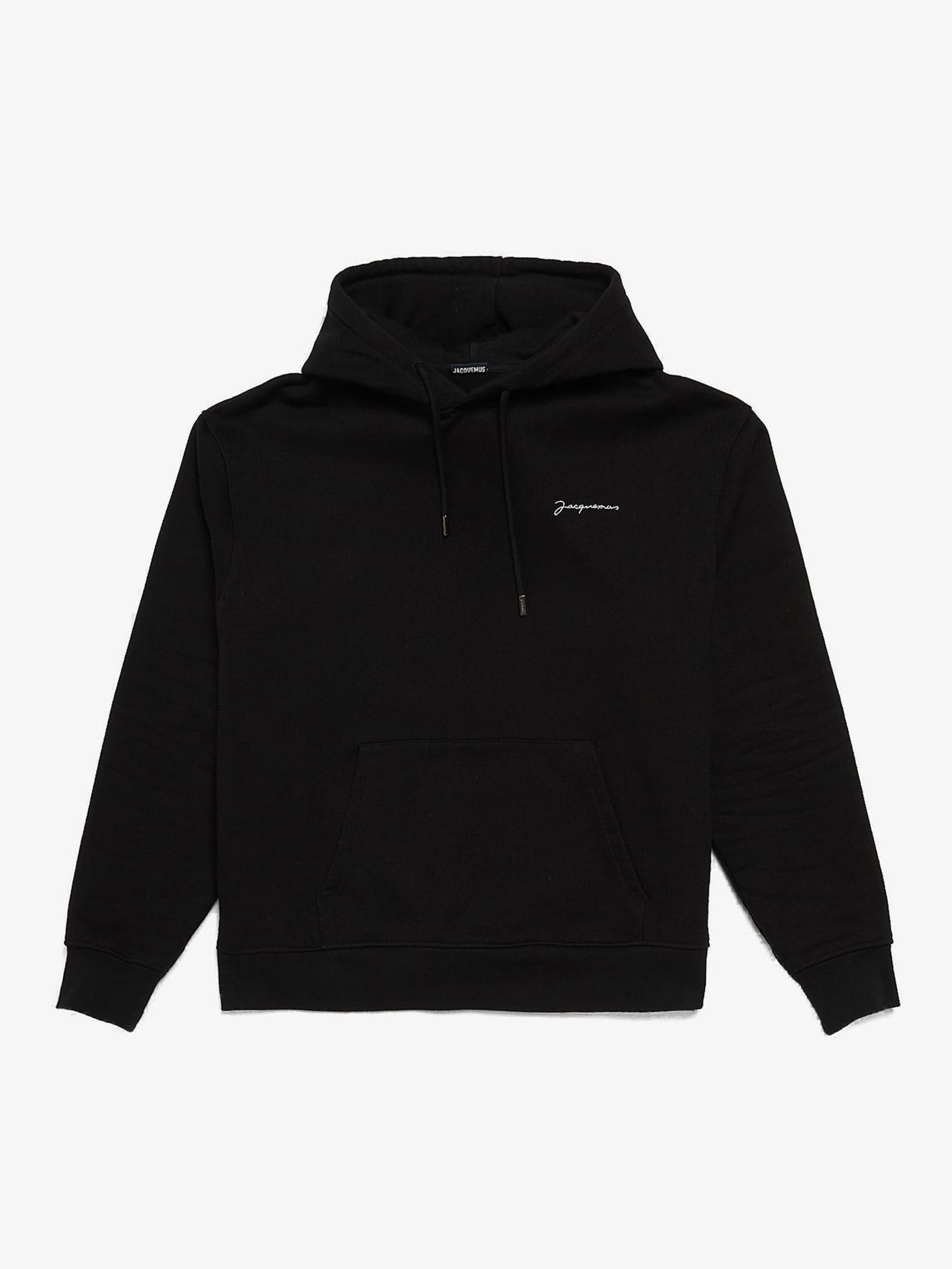 Jacquemus Black Logo Knitted Cotton Hoodie Size US XL / EU 56 / 4 - 1 Thumbnail