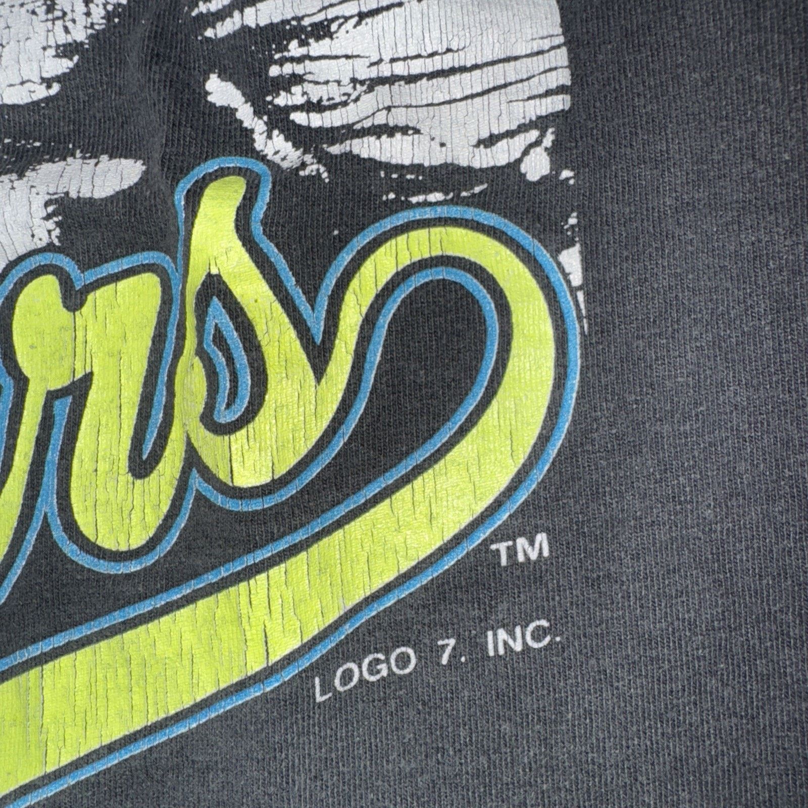 Logo 7 × Vintage Vintage Logo 7 Pittsburgh Steelers T-Shirt Single Stitch Size US XL / EU 56 / 4 - 3 Thumbnail