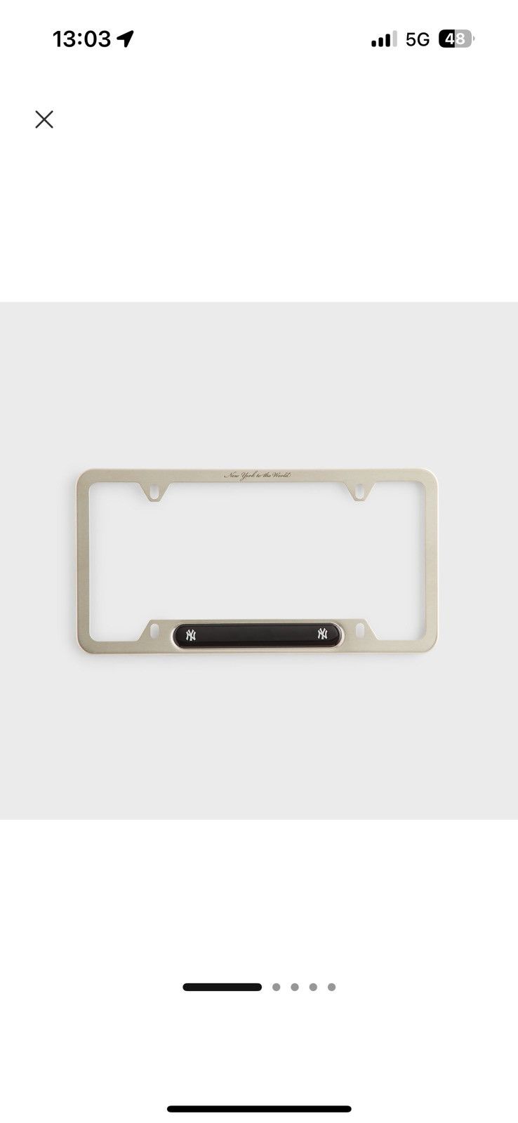 Kith × MLB Kith x New York Yankees License Plate Frame Size ONE SIZE - 5 Thumbnail