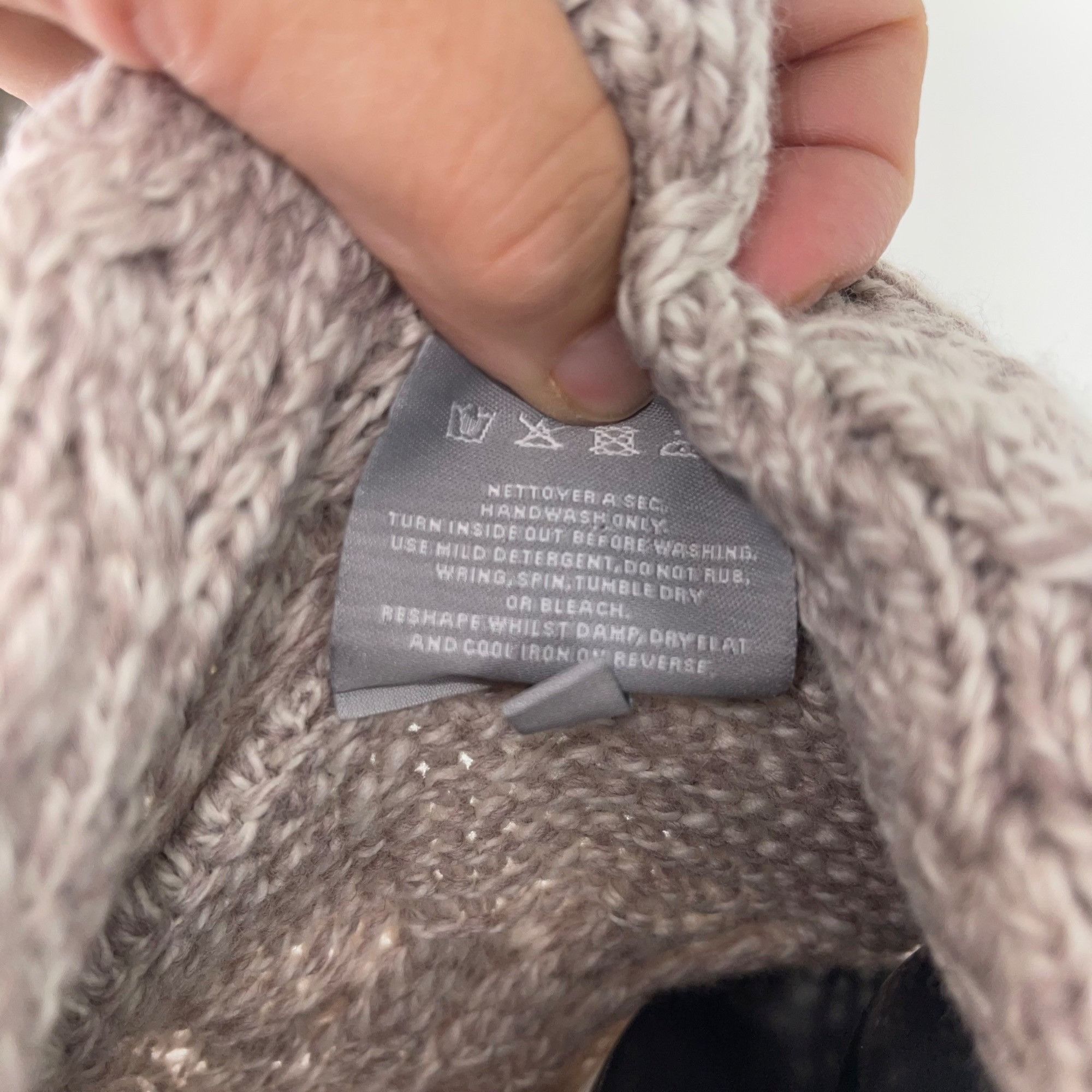 Other Aran ‎Womens ‎‎‎‎‎‎‎‎Top One Size Beige Co‎wl Neck Poncho Size ONE SIZE - 6 Thumbnail