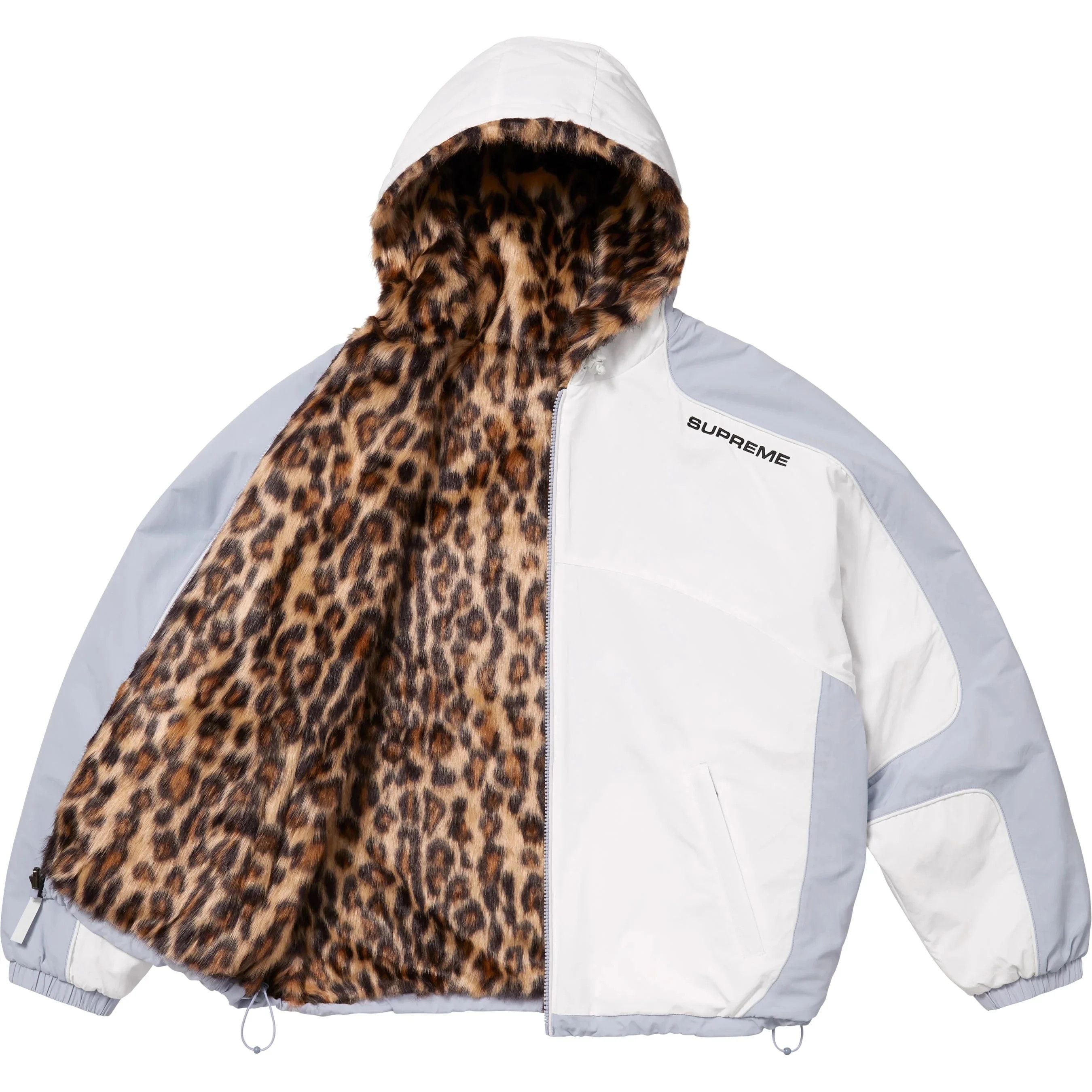 Supreme Supreme Faux Fur Reversible Hooded Track Jacket Size US XXL / EU 58 / 5 - 2 Thumbnail