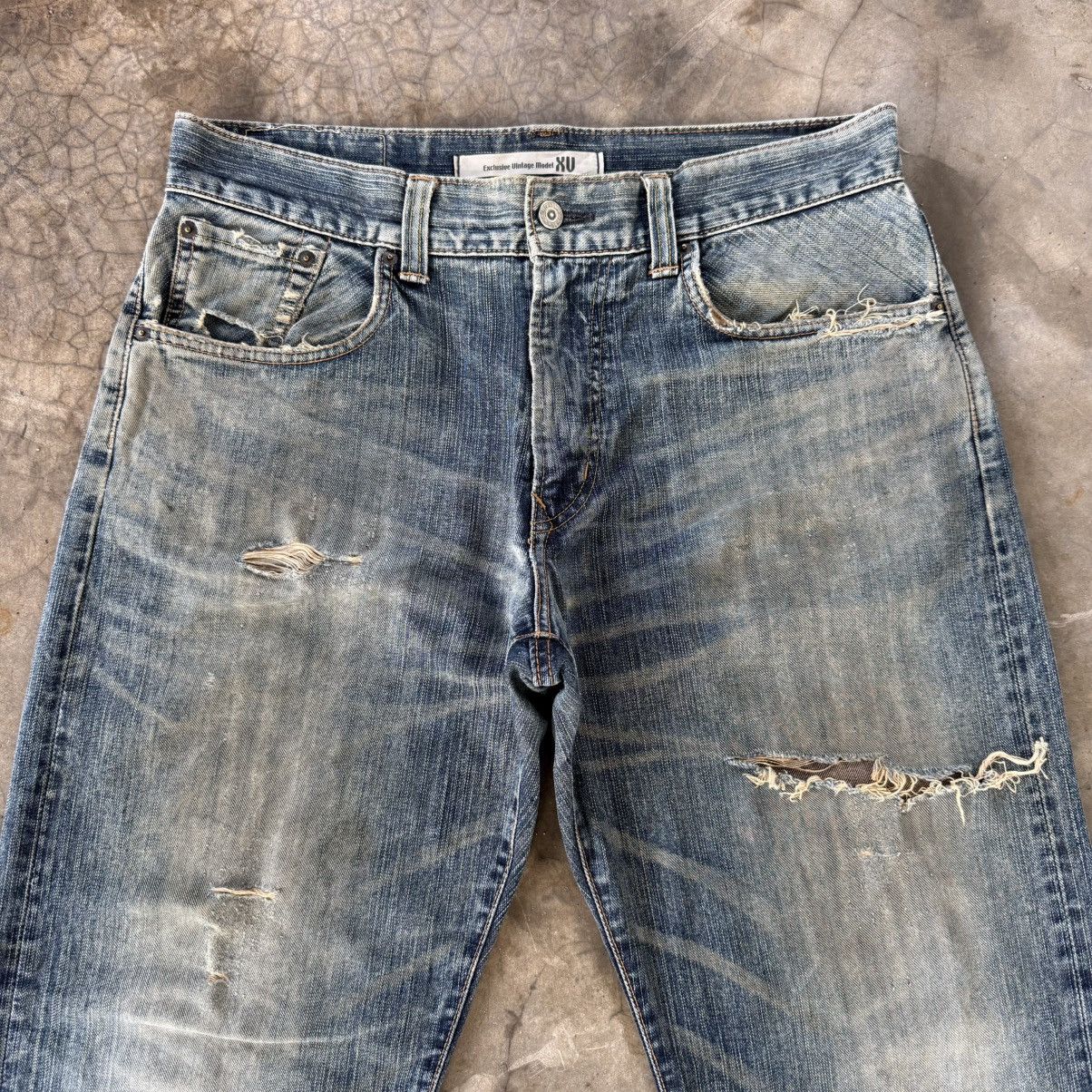 Edwin W36 Vintage Edwin Faded Rusty Ripped Denim Jean Pants Size US 36 / EU 52 - 2 Thumbnail