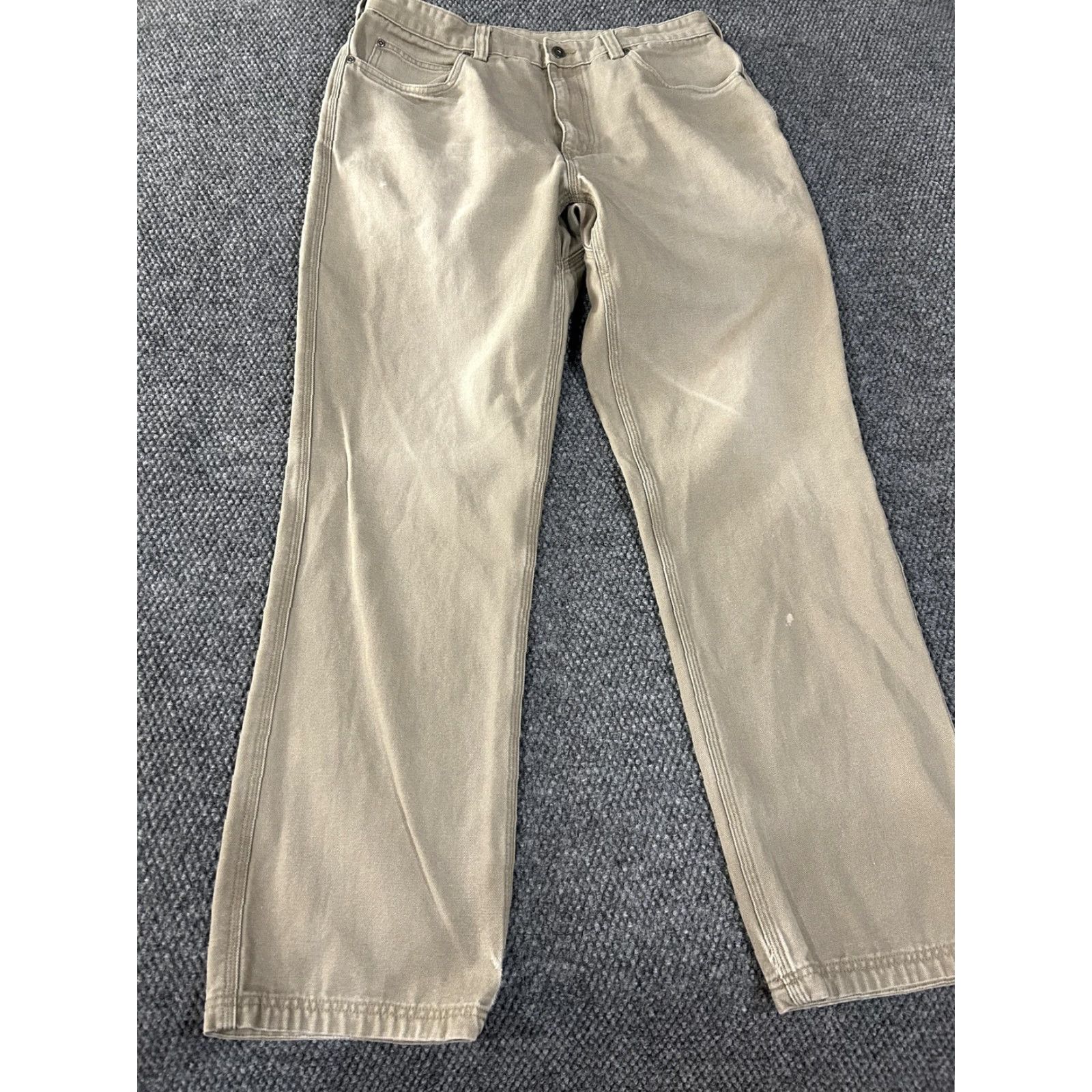 Duluth Trading Company Duluth Trading Co Pants Mens 36x34 Tan Canvas Work Jeans Utility Durable Size US 36 / EU 52 - 2 Thumbnail