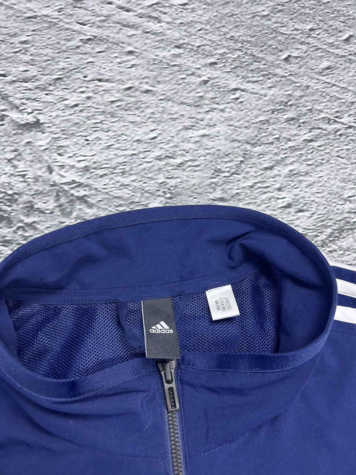 Adidas Adidas track suit vintage navy blue nylon track pants drill Size US XXL / EU 58 / 5 - 4 Thumbnail