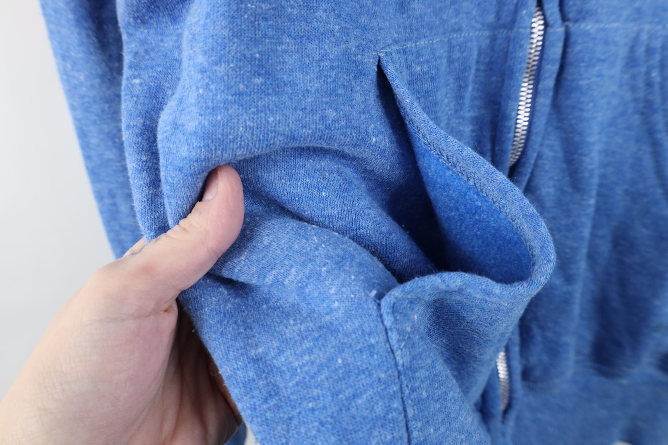 Vintage Vintage 70s Streetwear Full Zip Hoodie Sweatshirt Blue USA Size US M / EU 48-50 / 2 - 7 Thumbnail