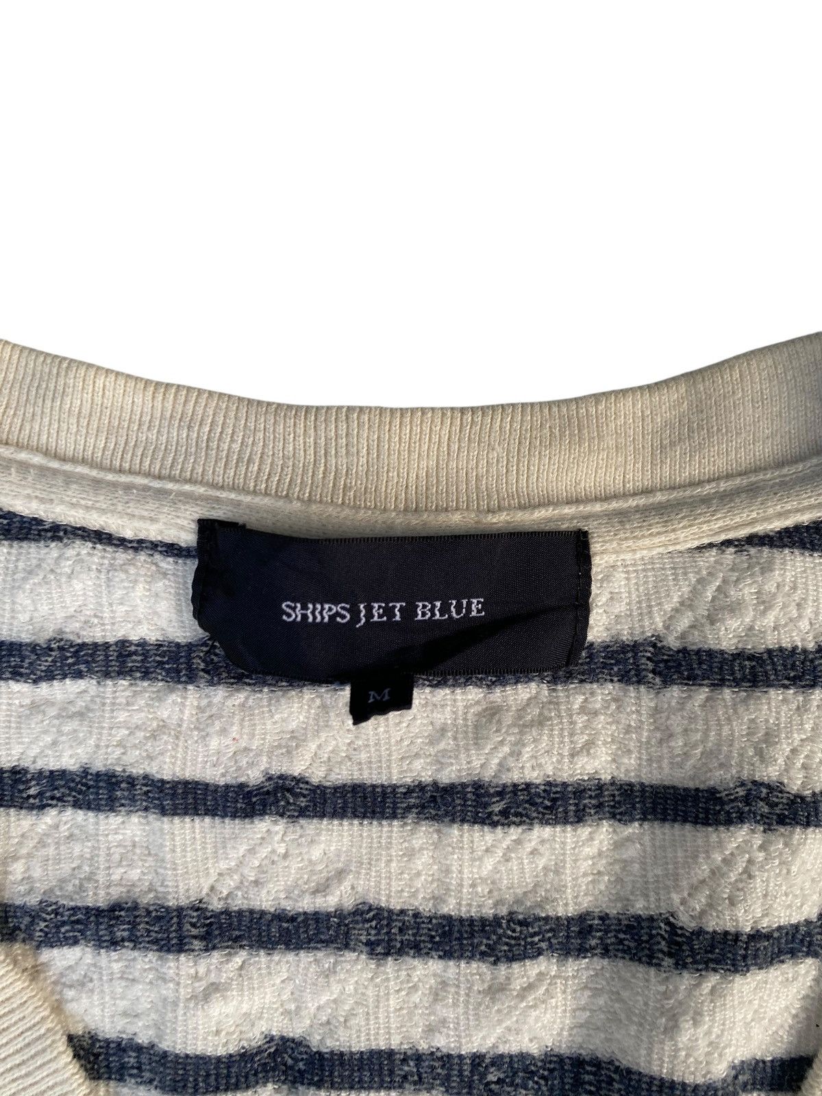Japanese Brand × Ships Jet Blue Vtg Ship Jet Blue Knitwear Cardigan Mesh Size M / US 6-8 / IT 42-44 - 5 Thumbnail