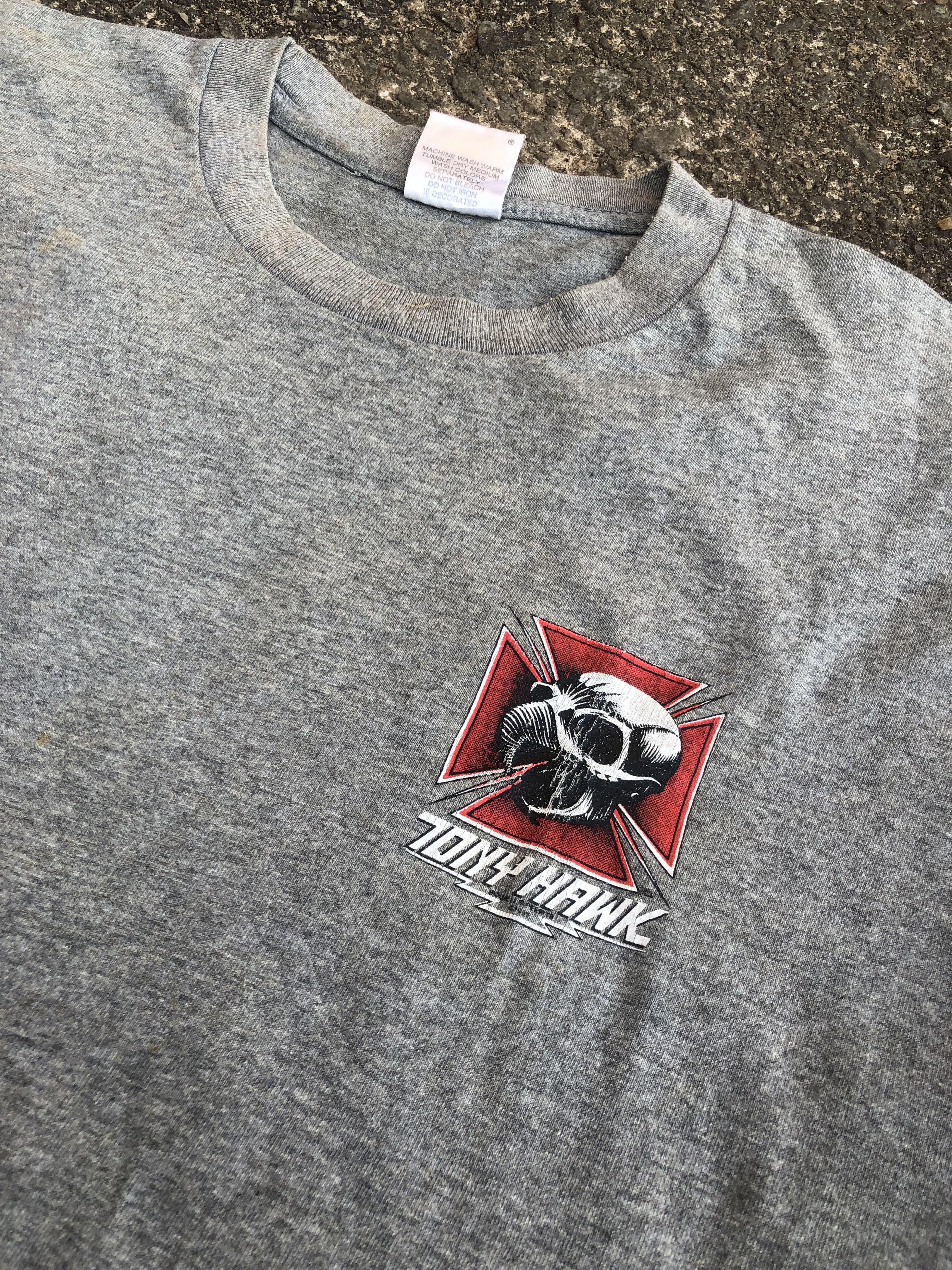 Vintage 🔥Vtg 90s TONY HAWK POWELL PERALTA Skateboards T-Shirt Size US L / EU 52-54 / 3 - 5 Thumbnail