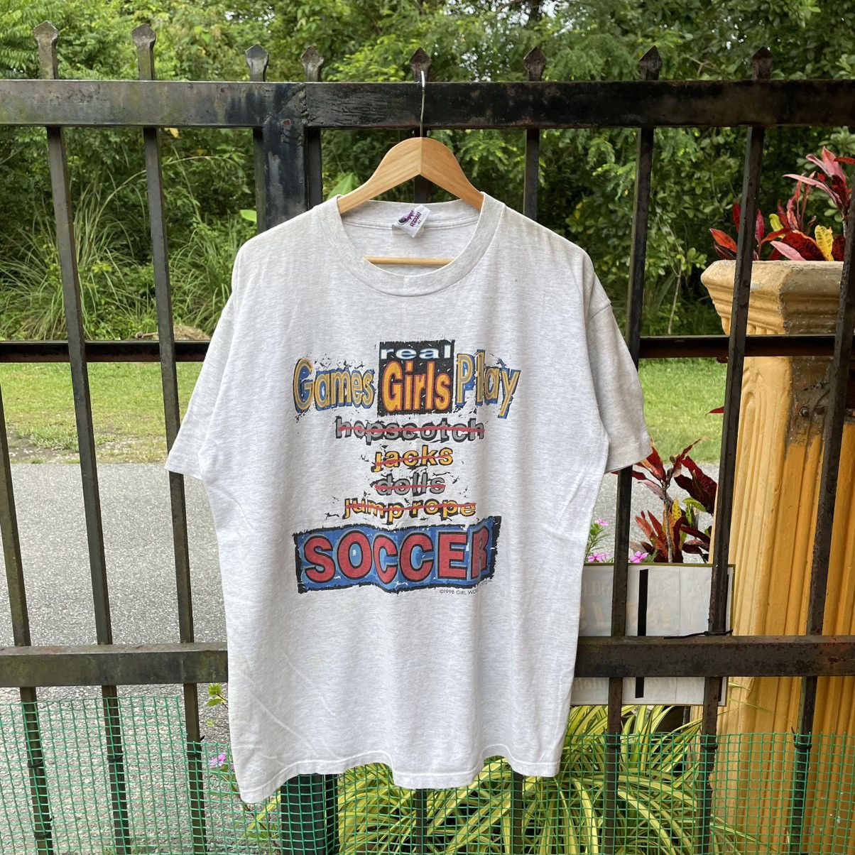 Vintage 🔥Vintage 1998 Real Girl Play Sports Promo Tee Size US XL / EU 56 / 4 - 1 Thumbnail