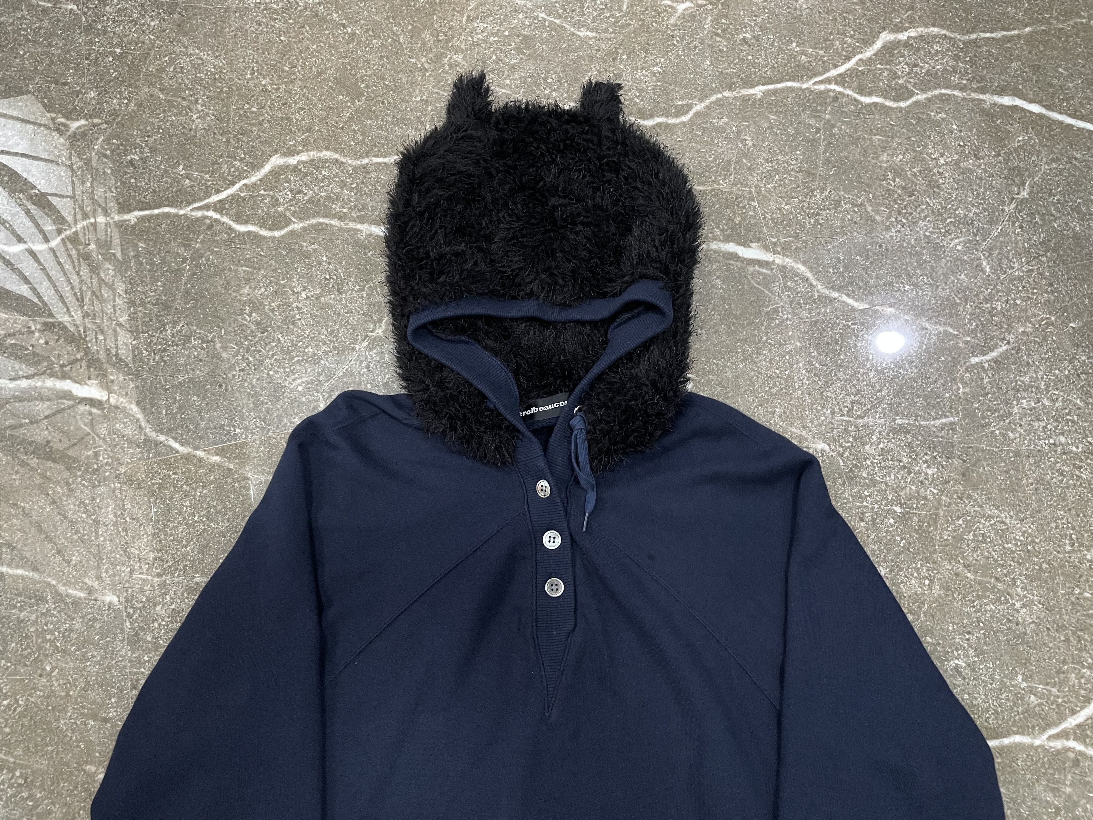 Issey Miyake Mercibeaucoup Bear Ears Hoodie - NewJeans Vibe Size L / US 10 / IT 46 - 2 Thumbnail