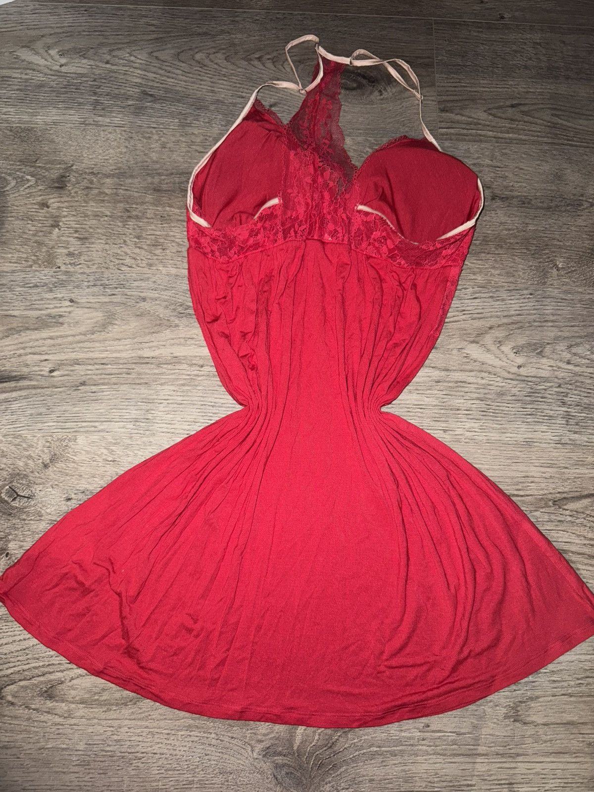 Victoria's Secret Victoria’s Secret Super Soft Lacy Red Lingerie Dress L Size L / US 10 / IT 46 - 5 Thumbnail