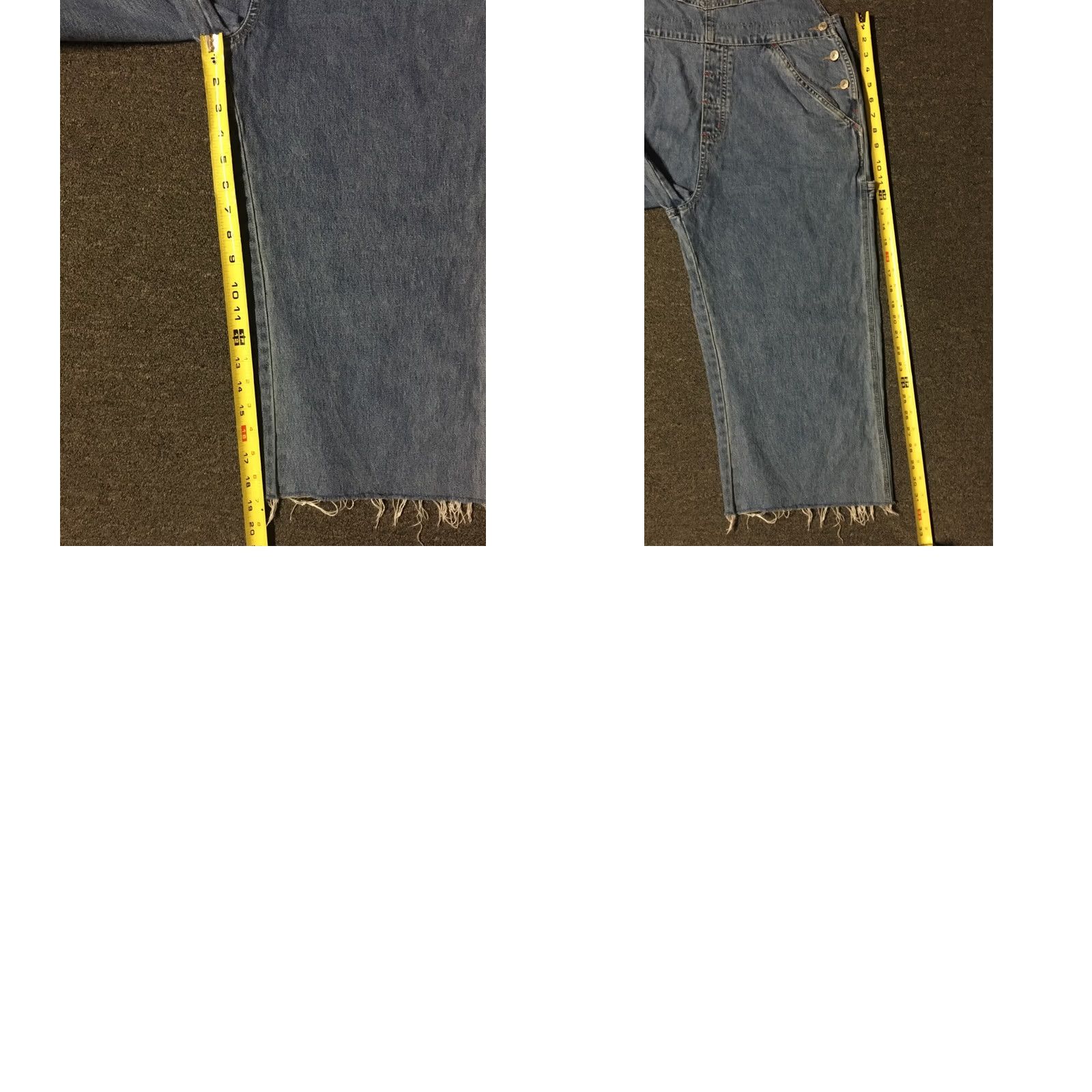 Vintage VINTAGE Squeeze Jeans Overalls Shirt Womens Large Blue 90s Hip Hop Grunge 80s 90s NYC Retro Cutoff Distressed Logo Pattern Striped Knack Size 36" / US 14 / IT 50 - 8 Thumbnail