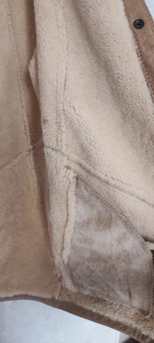 Jacques Jekel Shearling Sheepskin Coat Leather Made France