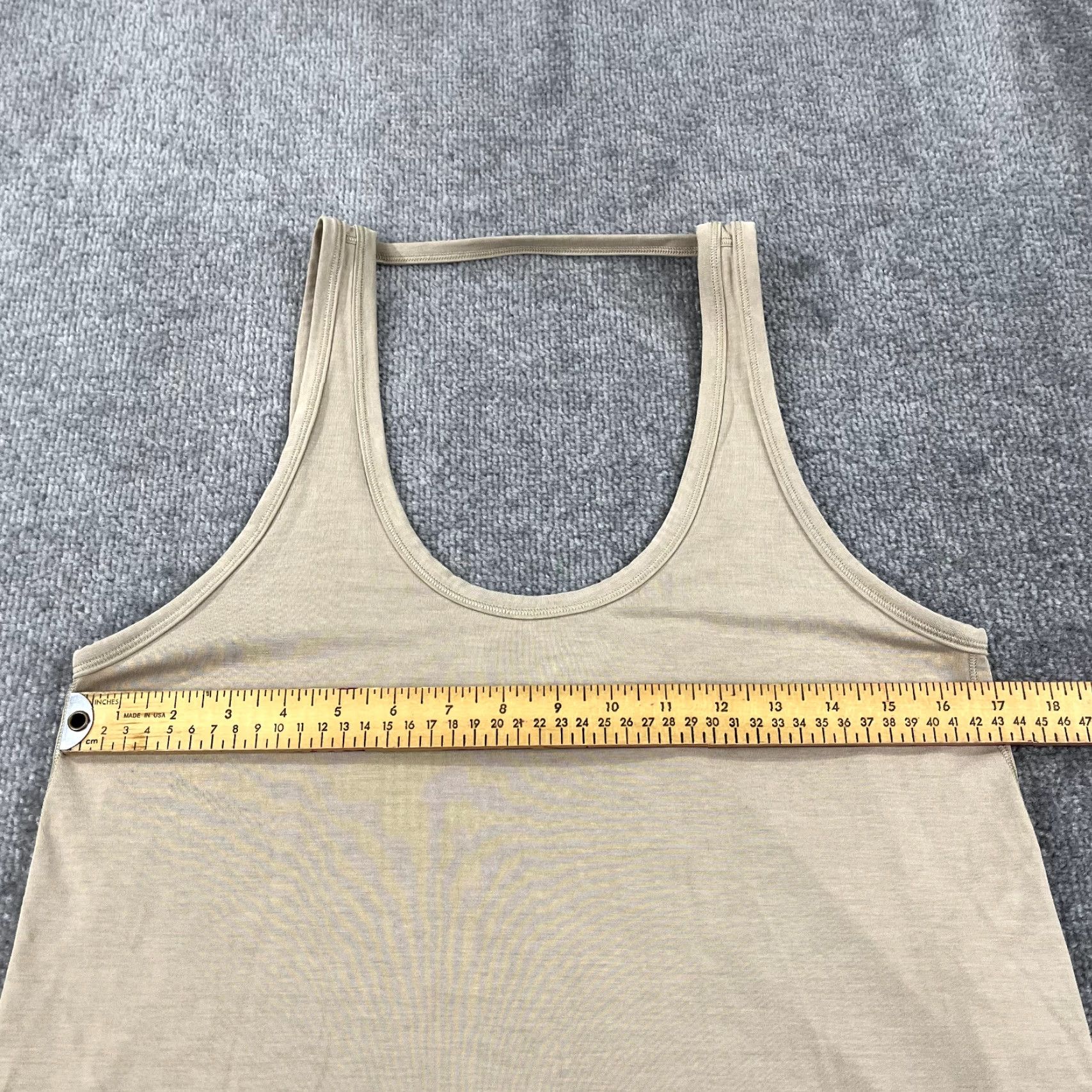 Lululemon LULULEMON Shirt Womens Tank Top Size 4 Trench Brown Yoga Gym Ease of it All Size S / US 4 / IT 40 - 6 Thumbnail