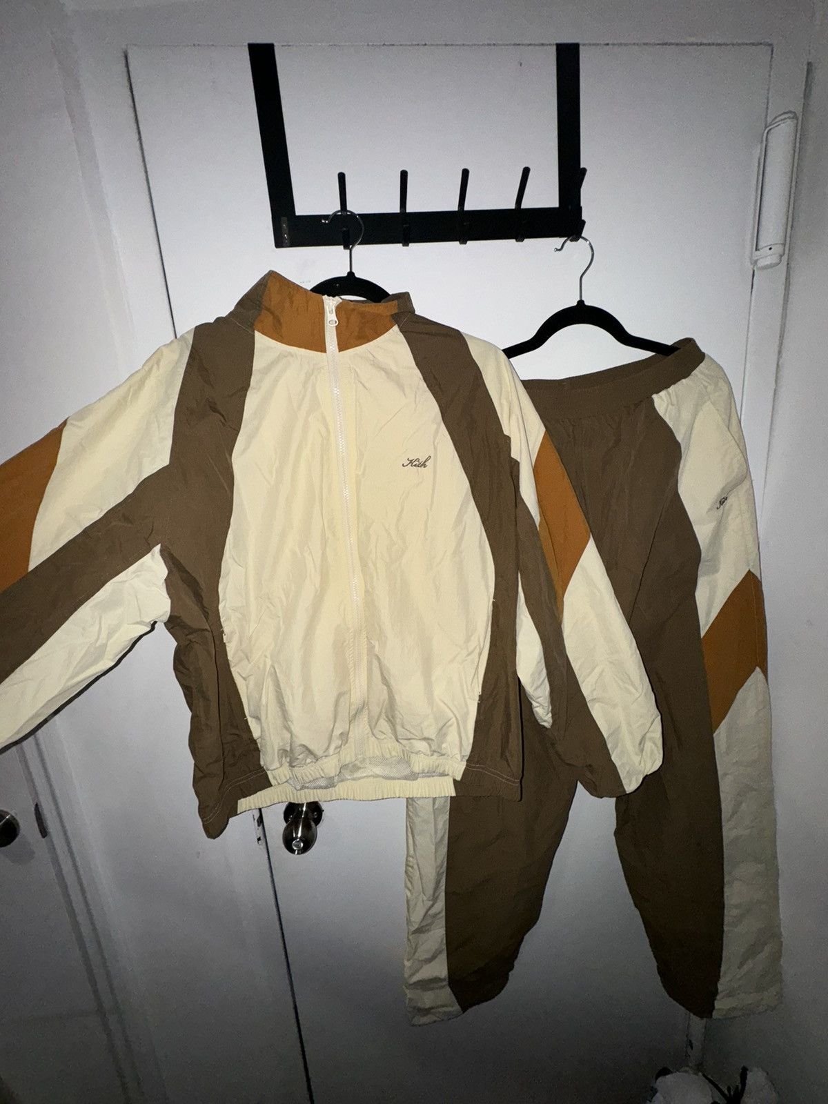 KITH Carter Colorblock Embroidered Windbreaker Tracksuit