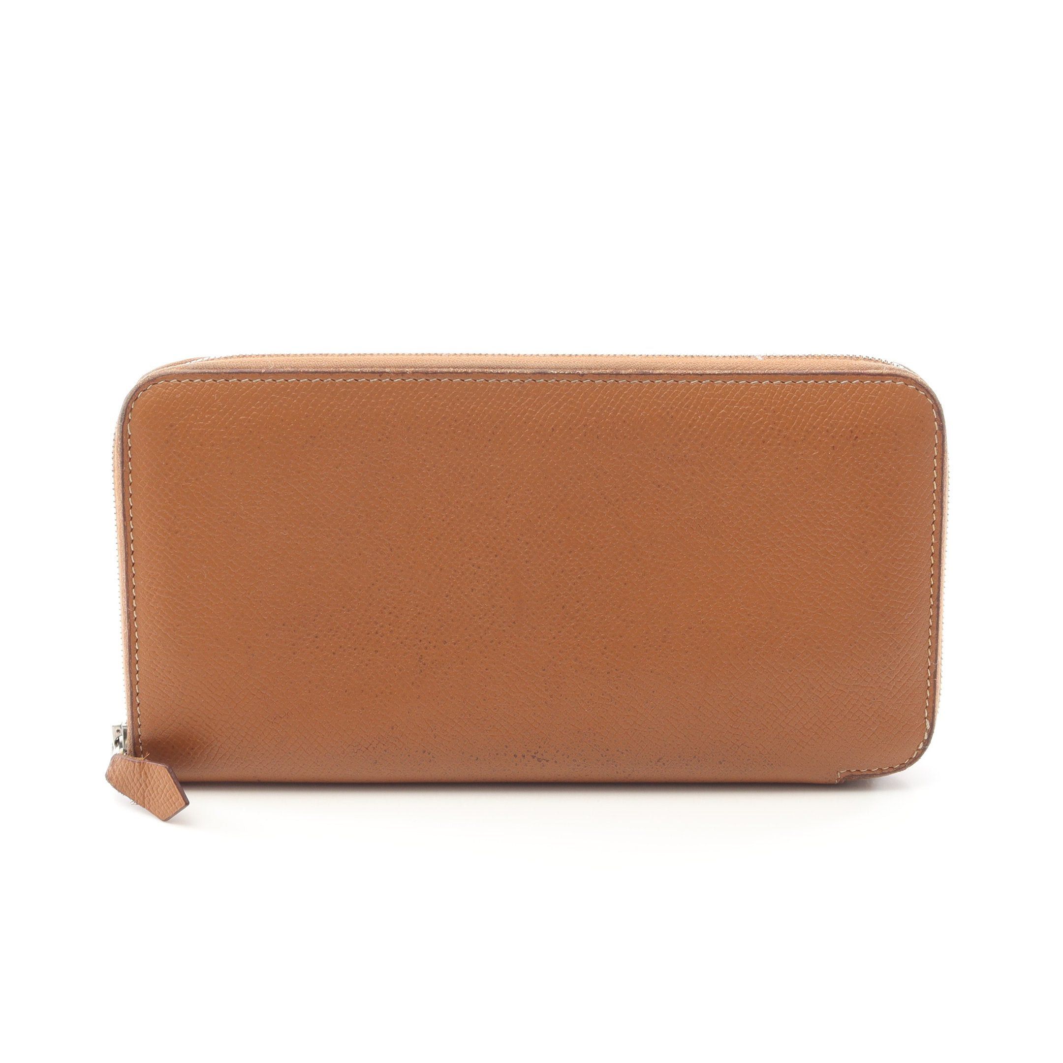 Hermes Hermes Azap Long Gold Round Zipper Wallet Veau Epsom Light Brown Silver Hardware □N Engraved Size ONE SIZE - 1 Thumbnail
