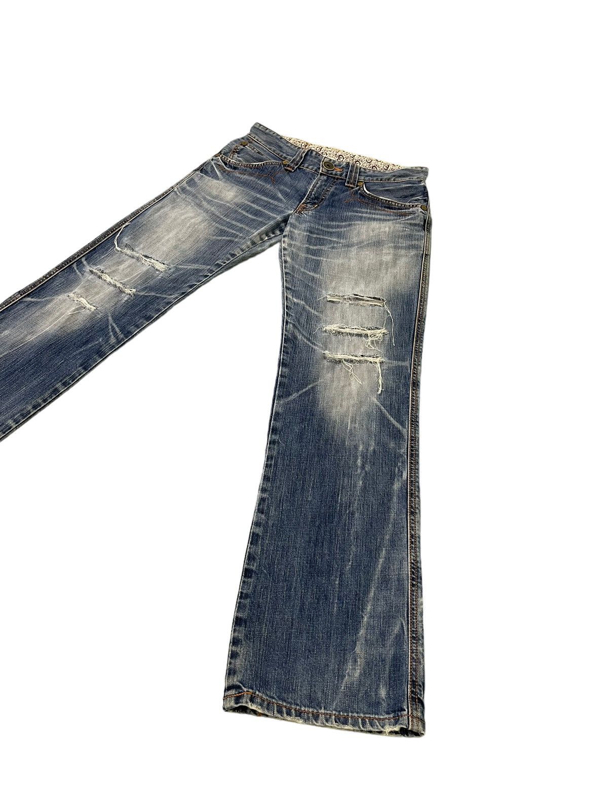 Edwin Distress Jeans Edwin Japan Faded Regular Straight 7🟦5 Size US 32 / EU 48 - 3 Thumbnail