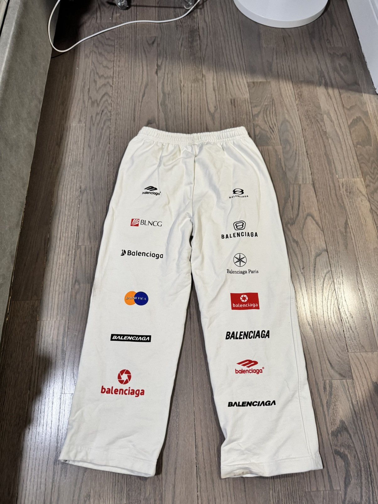 Balenciaga Balenciaga Multi Logo Sweatpants Size US 44 / EU 60 - 2 Thumbnail