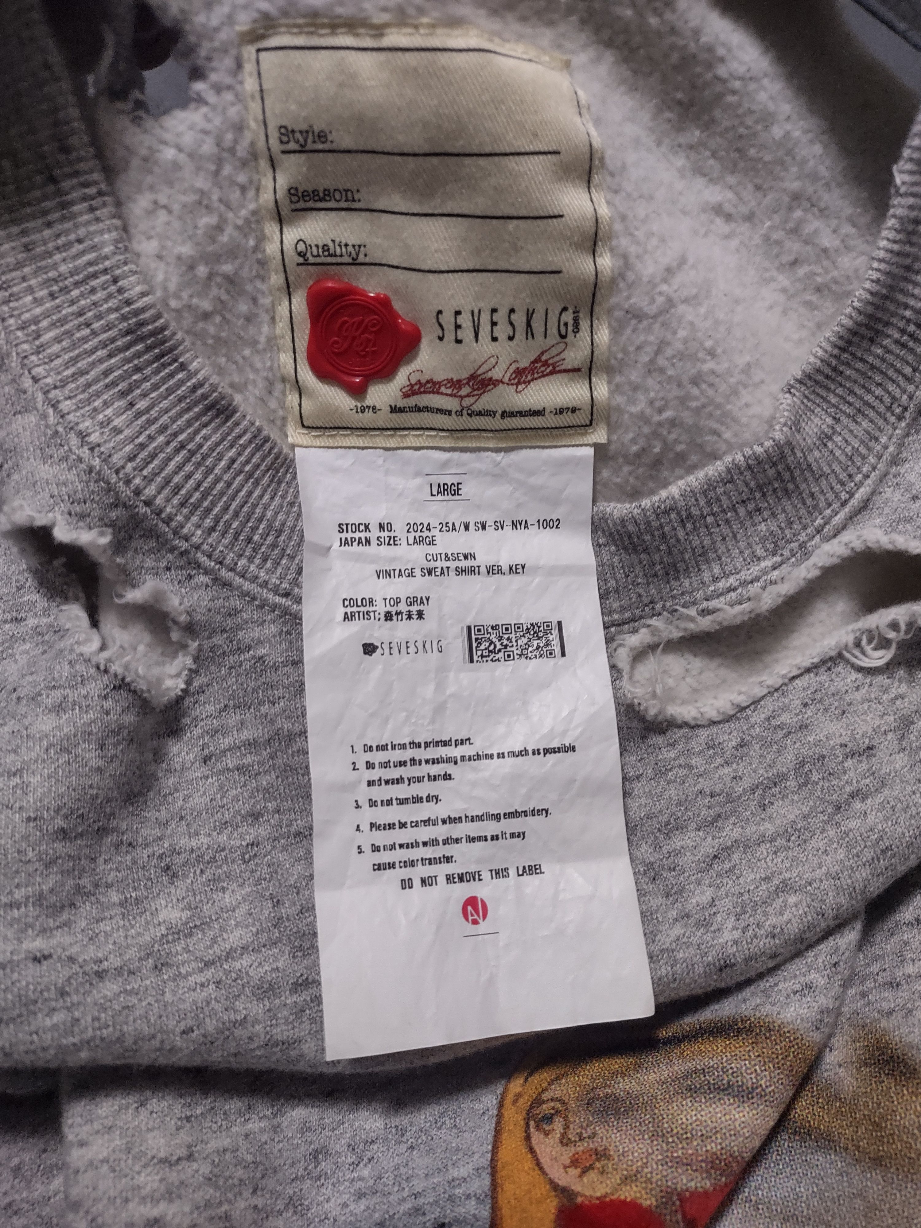 Other Seveskig Vintage SweatShirt Ver size Large Size US L / EU 52-54 / 3 - 3 Thumbnail