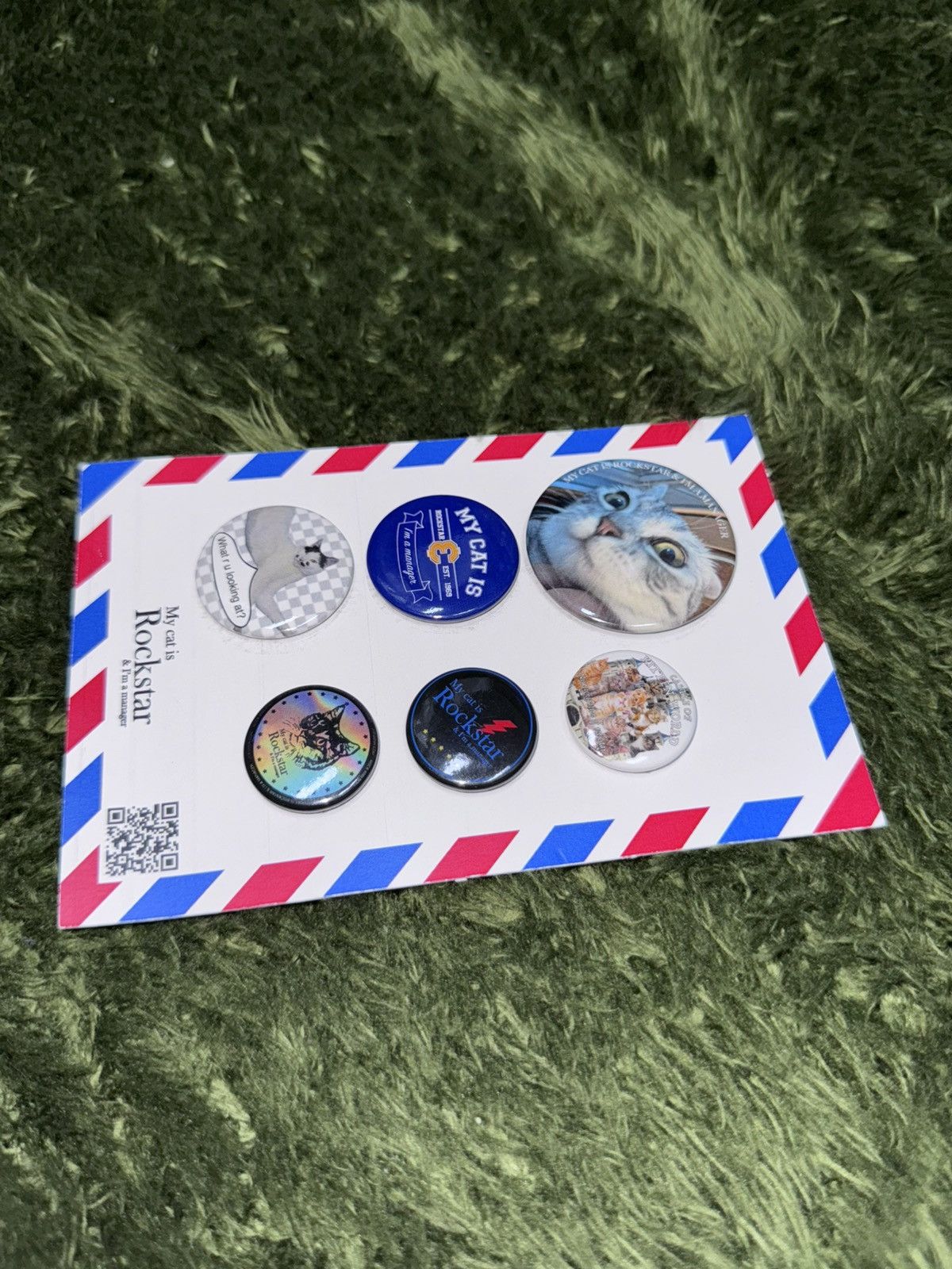 Other joegush (korean brand) MY CAT IS ROCKSTAR pin button #2 Size ONE SIZE - 3 Thumbnail
