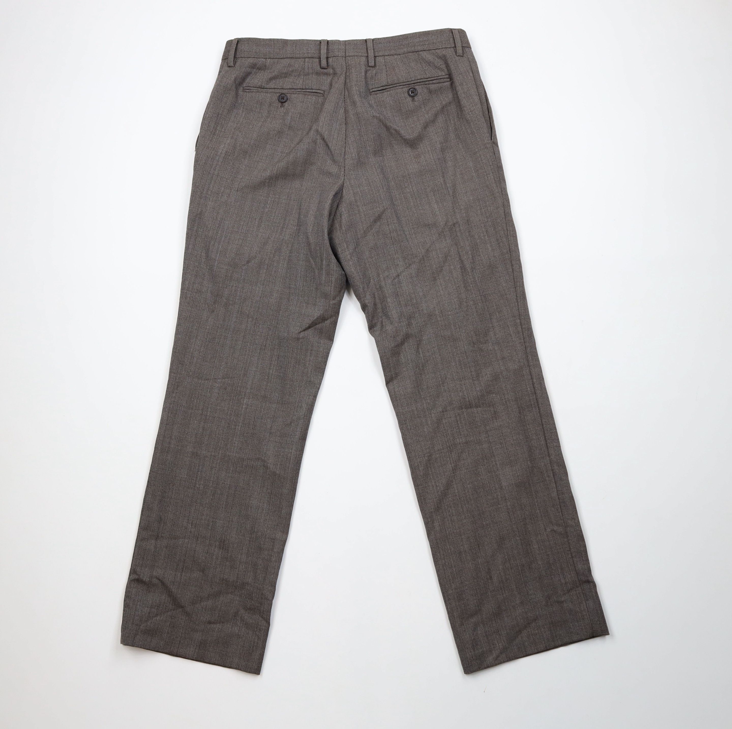 Banana Republic × Vintage Vintage Banana Republic Fit Wool Wide Leg Chino Pants Brown Size US 33 - 8 Thumbnail