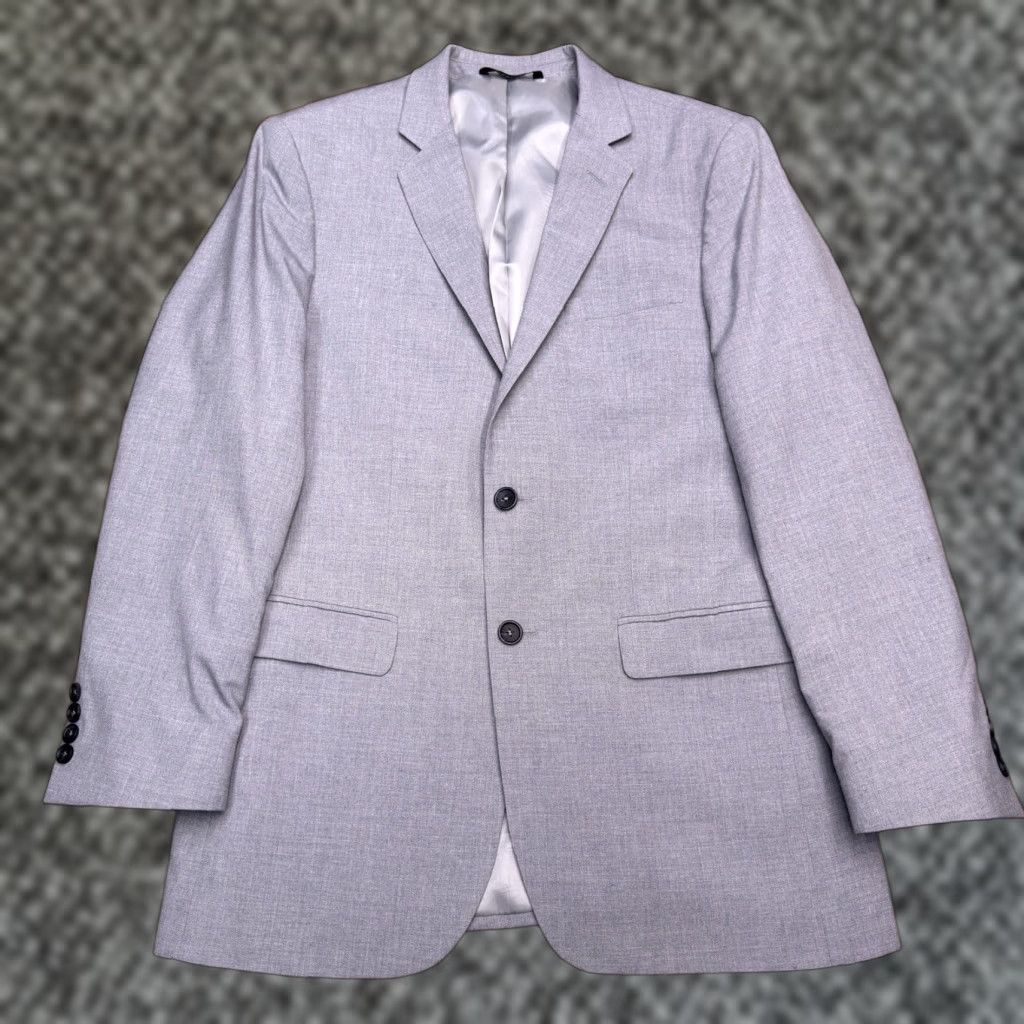 Banana Republic Banana Republic Blazer Suit Jacket 40R Slim Single-Breasted Notch Gray Size 40R - 1 Thumbnail