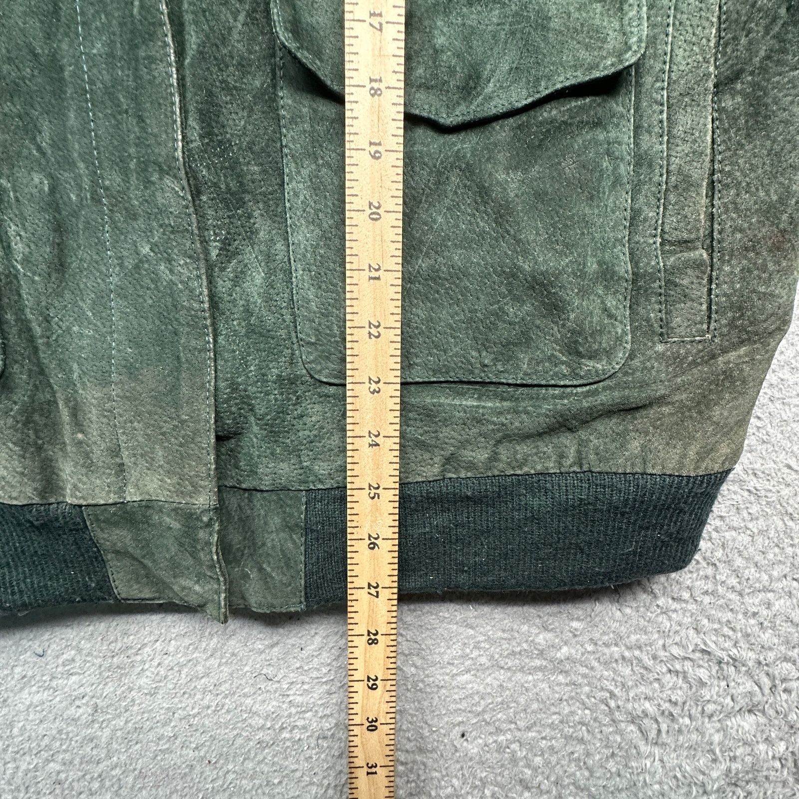 Other Vintage Preswick Moore Green Suede Bomber Jacket Large Size US L / EU 52-54 / 3 - 4 Thumbnail