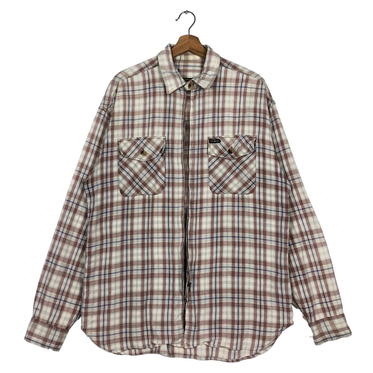 Oshkosh 🔥90’s Vintage Work Chore Jacket Oshkosh Tartan Design Size US L / EU 52-54 / 3 - 1 Thumbnail