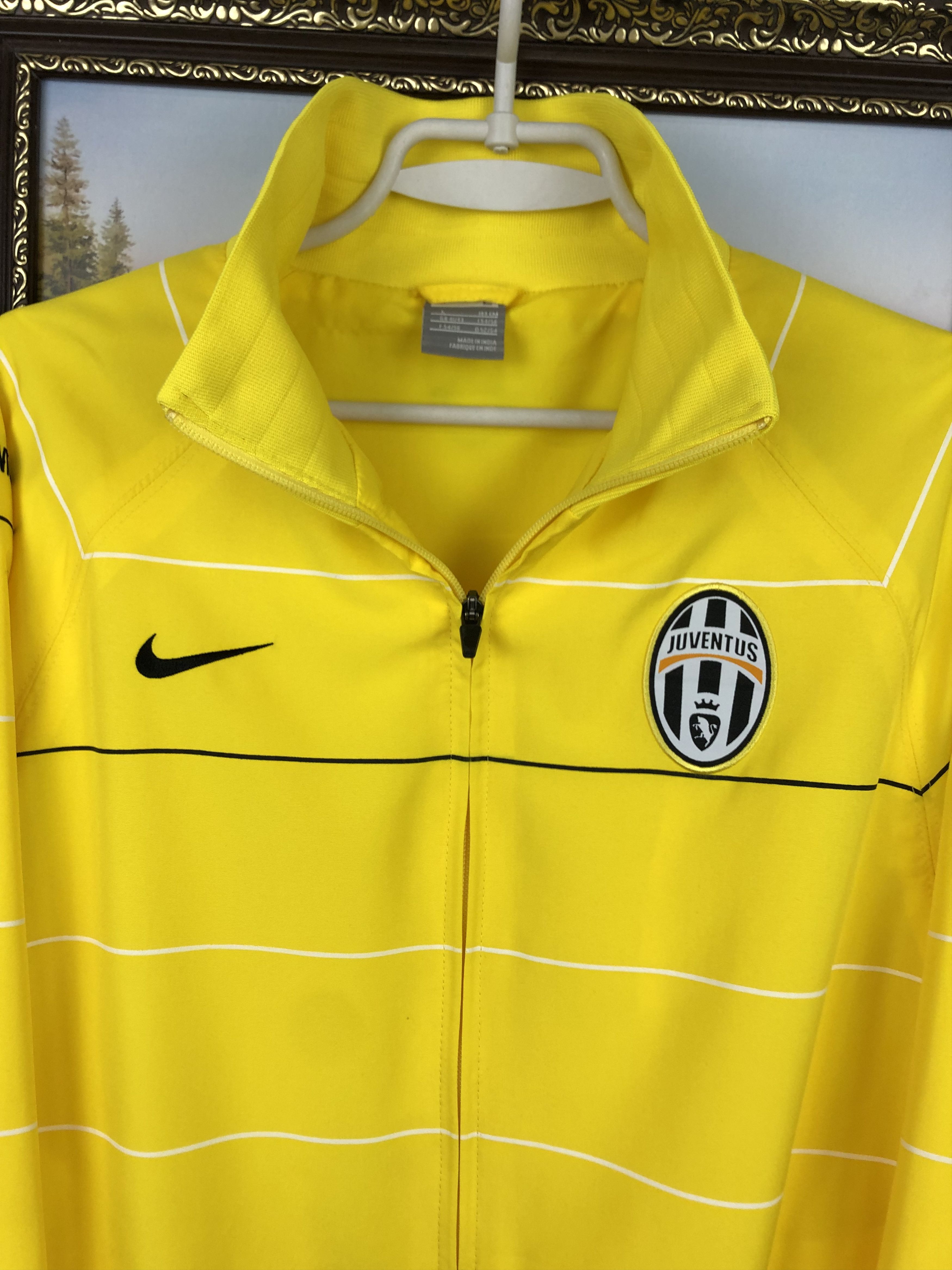 Nike × Vintage Vintage Nike Juventus Football Jacket Soccer Track Top Mens Size US L / EU 52-54 / 3 - 3 Thumbnail