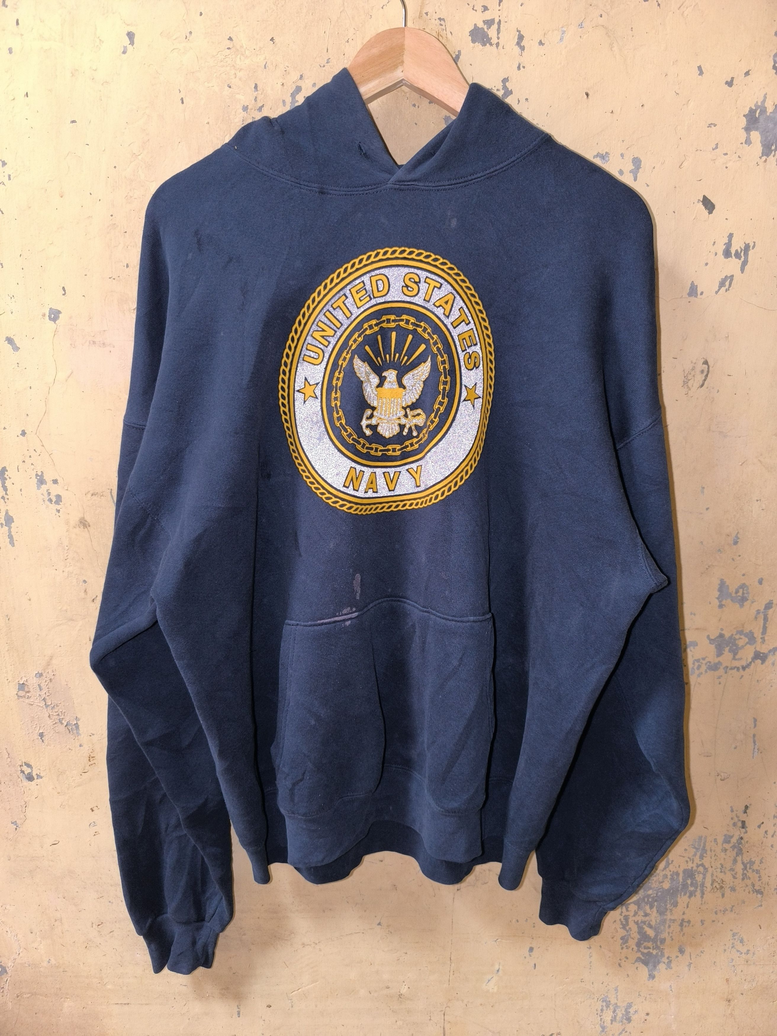 Other VINTAGE US NAVY HOODIE Size US XL / EU 56 / 4 - 1 Thumbnail