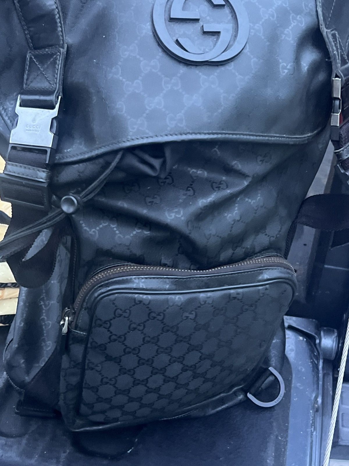 Gucci Gg Gucci back pack authentic huge Size ONE SIZE - 8 Thumbnail