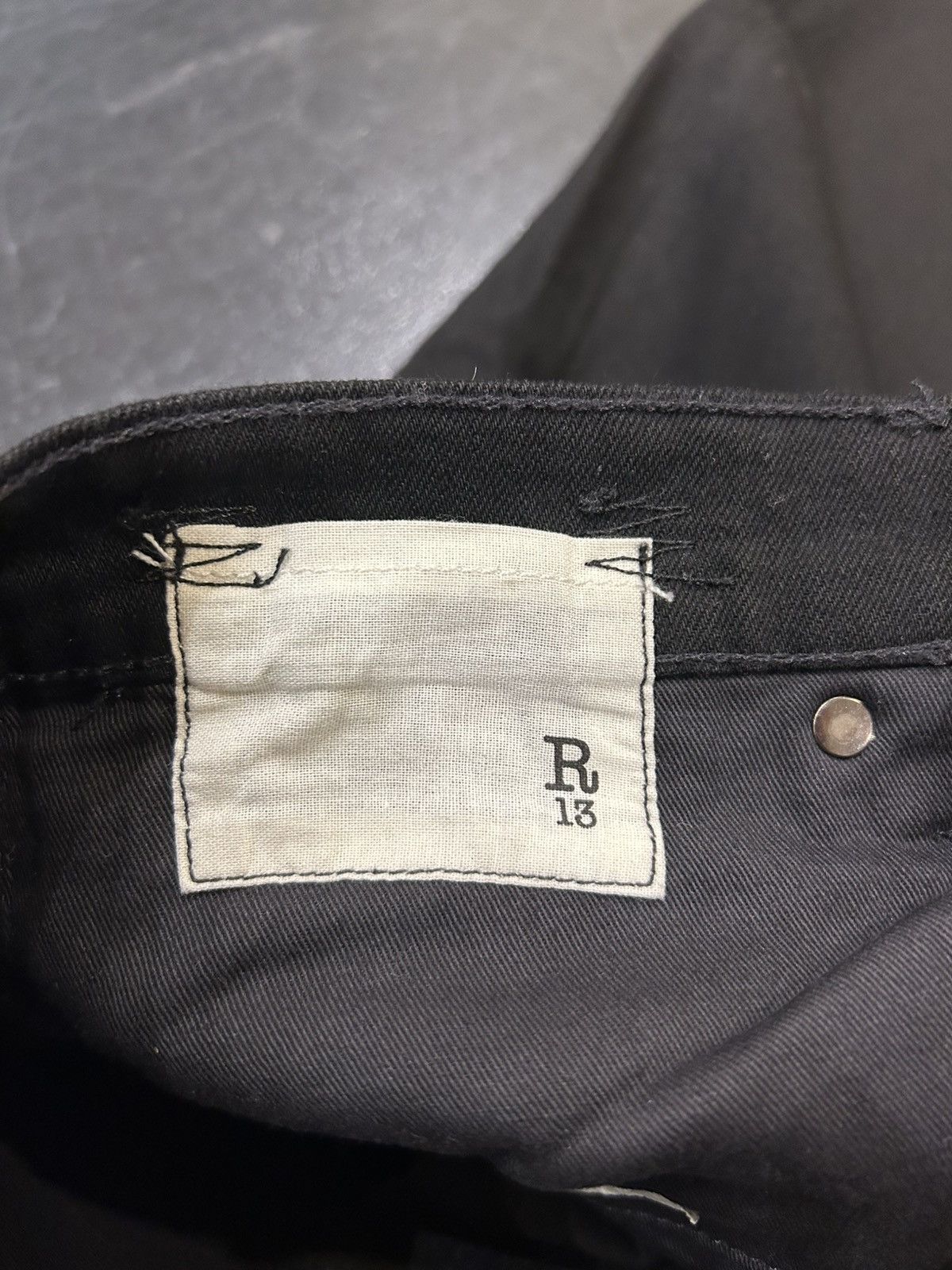 R13 R13 Black Denim Jeans Size US 32 / EU 48 - 3 Thumbnail