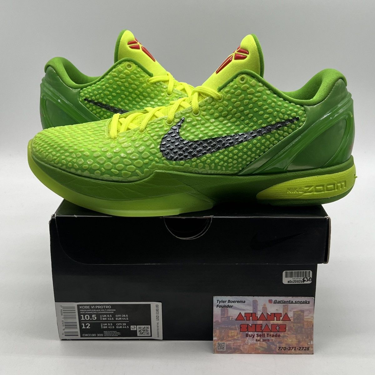 Zoom Kobe 6 protro grinch
