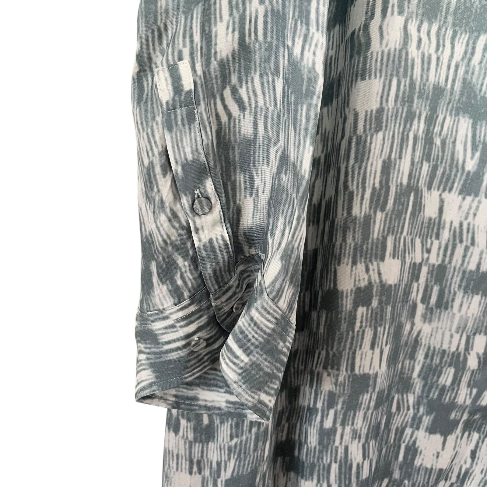 Banana Republic Banana Republic Alani Blue Print Twill Maxi Shirt Dress Size XL / US 12-14 / IT 48-50 - 6 Thumbnail