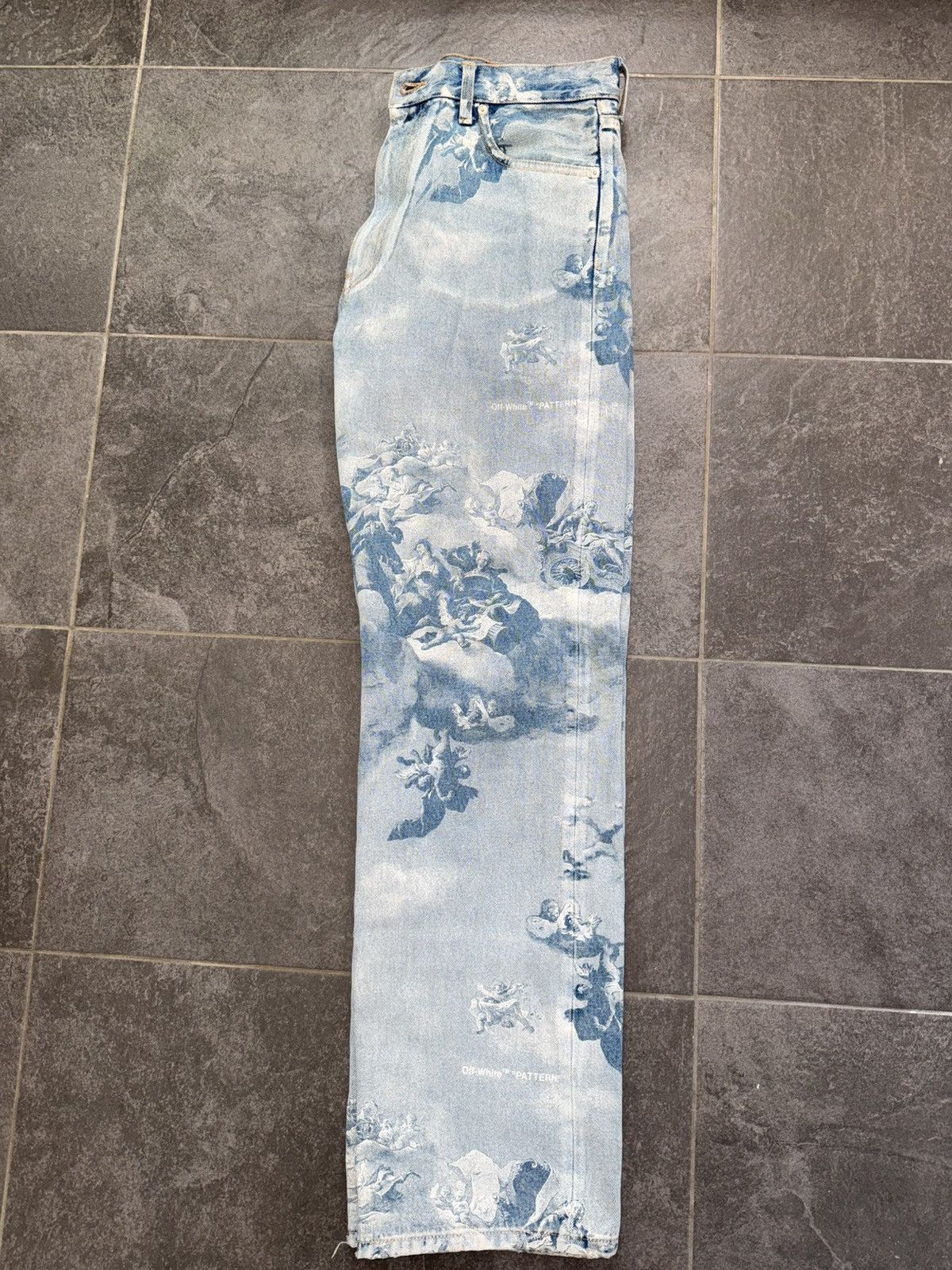 Off-White Off-White Skate Jeans 'Azzurro' Angels Size 32 Size US 32 / EU 48 - 8 Thumbnail