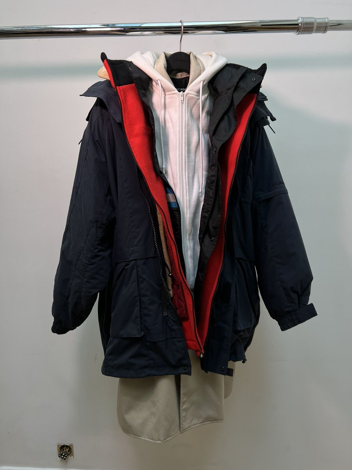 Balenciaga Balenciaga AW18 7 Layer Parka Jacket Size US L / EU 52-54 / 3 - 4 Thumbnail