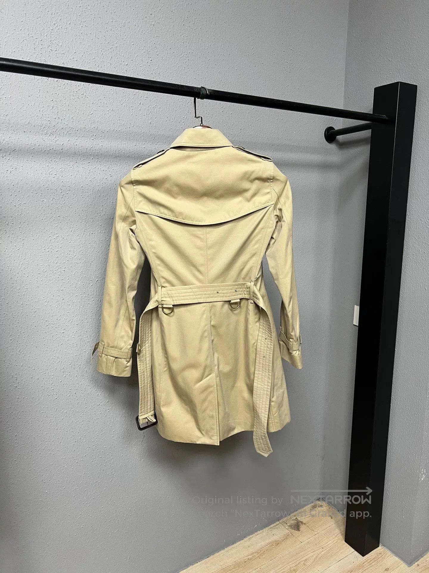 Burberry burberry check trench coat in beige. Size XXS / US 00 / IT 34 - 5 Thumbnail
