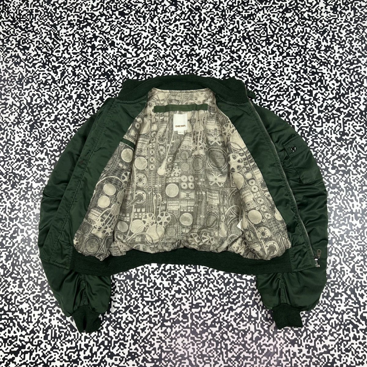 Diesel Vintage Y2K Diesel Opium Oversize Bomber Jacket Size S / US 4 / IT 40 - 6 Thumbnail