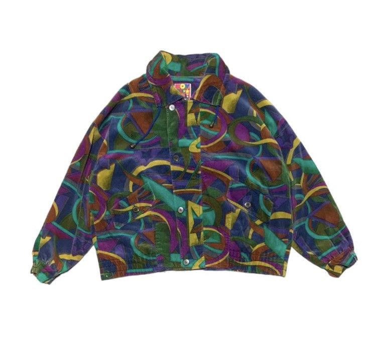 image of Archival Clothing x Enrico Coveri Vintage Enrico Coveri Art Multicolor Jacket, Men's (Size Medium)