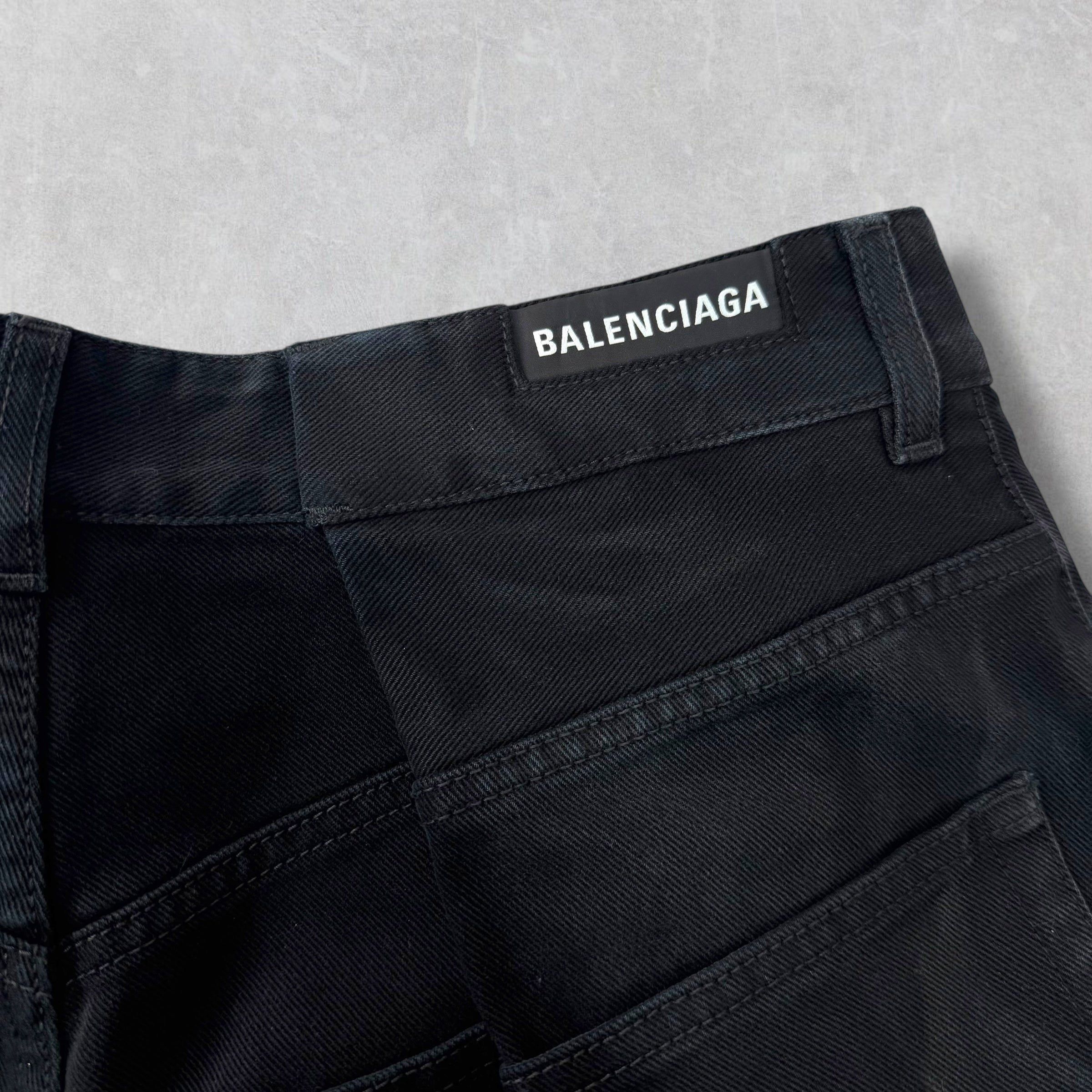 Balenciaga Balenciaga Double Side Black Jeans 36 (L) Size US 36 / EU 52 - 7 Thumbnail